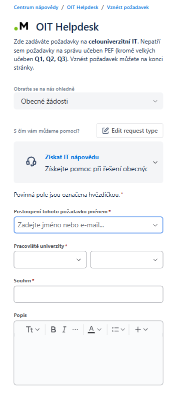 mobilní zobrazení