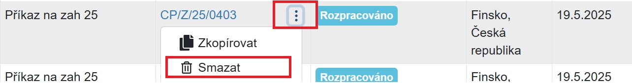 Mazání Mazání
