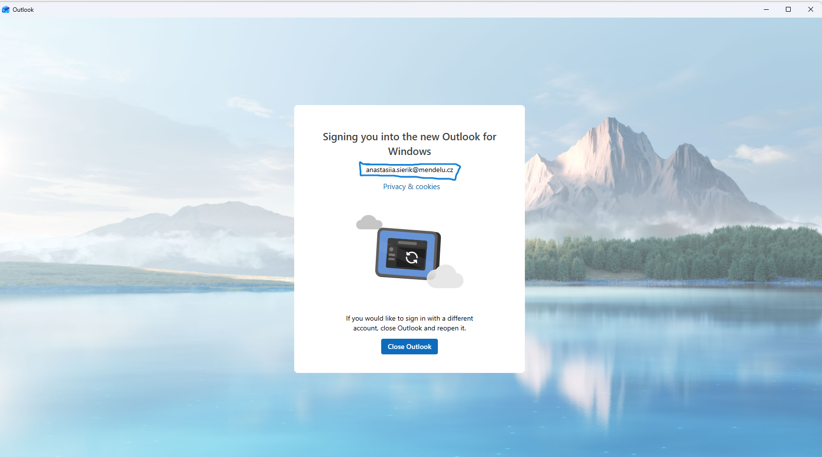 Načítání aplikace